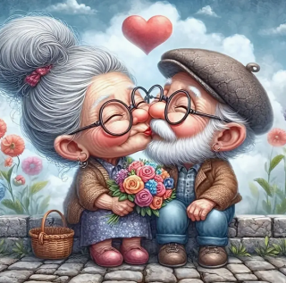 Diamond Painting Oma und Opa